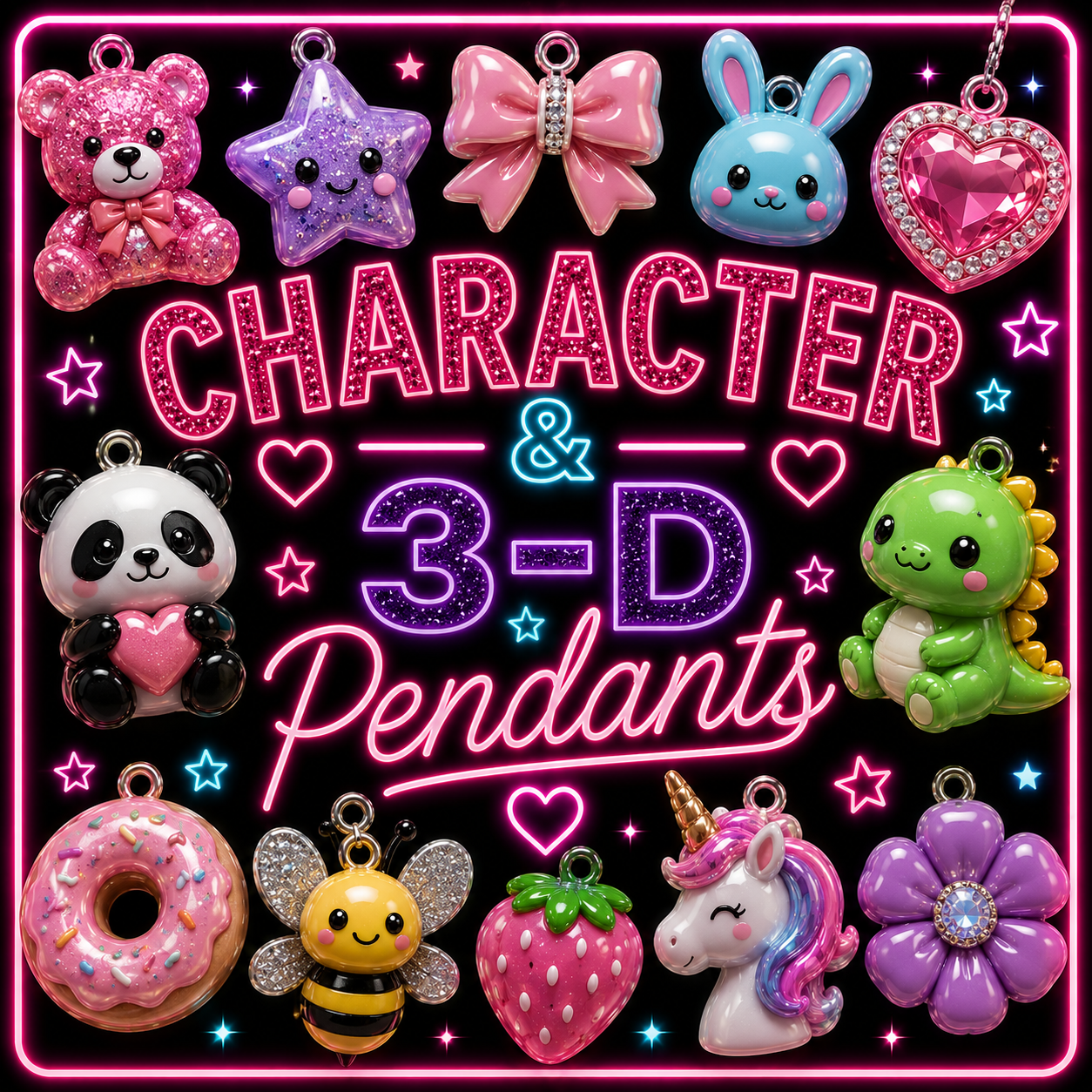Character & 3D Pendants